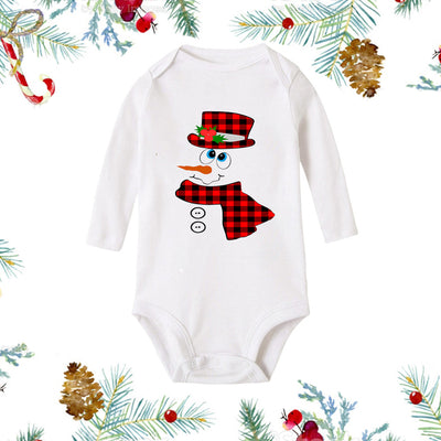Mameluco Navideño Blanco de Manga Larga para Recién Nacido - Image 9