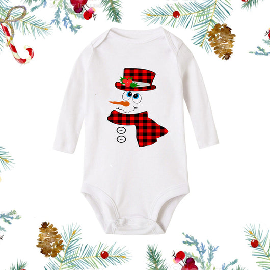 Mameluco Navideño Blanco de Manga Larga para Recién Nacido - Image 9