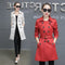 Abrigo Trench Coat Ajustado Talla Grande Largo Medio