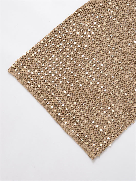 Chaleco Retro Artístico con Lentejuelas Caladas - Image 14