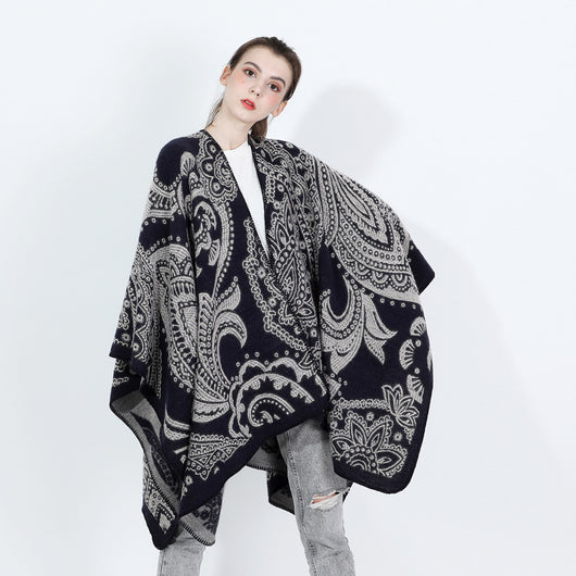 Bufanda Capa de Cachemira para Mujer - Abrigo Versátil Otoño Invierno - Image 3