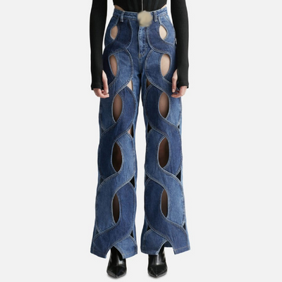 Jeans Cintura Alta Rectos Holgados Reductores - Image 16