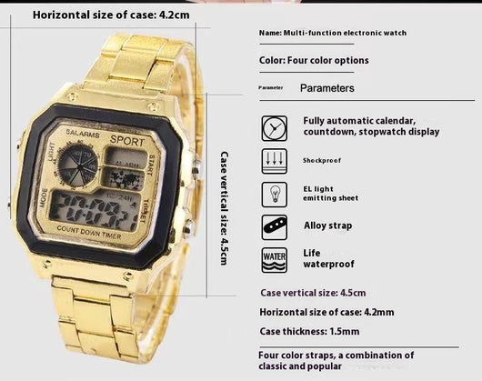 Reloj LED Luminoso de Moda para Hombre con Personalidad - Image 9