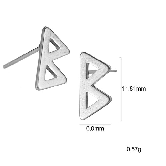 Aretes de Runas Nórdicas en Acero Inoxidable - Image 9