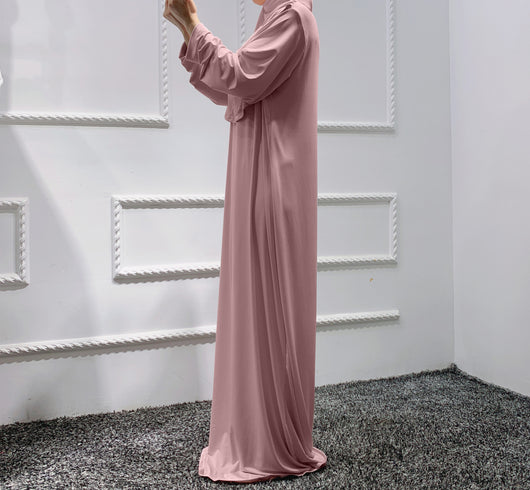 Bata Tipo Vestido con Capucha Talla Única - Image 5