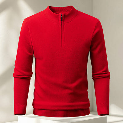 Suéter Pullover Tejido con Cierre Medio para Hombre - Image 9