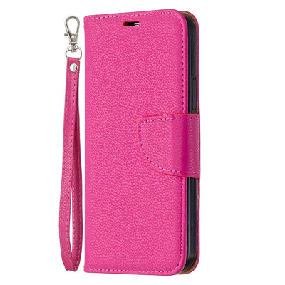 Funda Cartera Flip para Teléfono con Patrón Lichee y Correa - Image 6