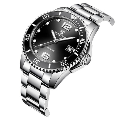 Reloj Mecánico Automático para Hombre con Correa de Acero Inoxidable - Image 7