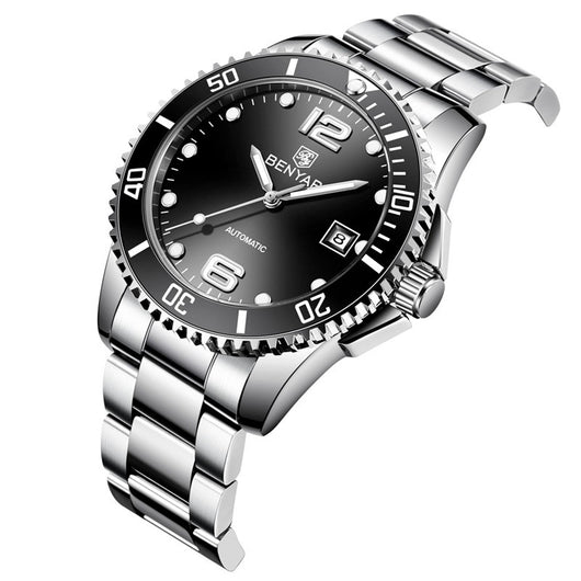 Reloj Mecánico Automático para Hombre con Correa de Acero Inoxidable - Image 7