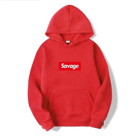 Sudadera con Capucha SAVAGE Estilo de Pareja - Diseño Estampado con Forro Polar - Image 21