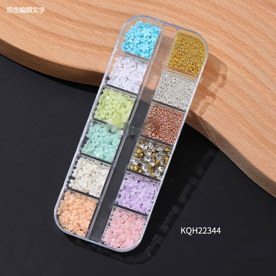 Decoraciones de Manicura con Flores de Resina y Diamantes de Cristal - Image 13