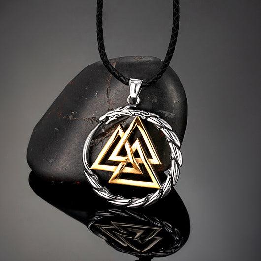 Collar Acero Inoxidable Vikingo Dragón Nórdico para Hombre - Image 2