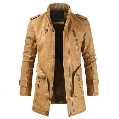 Chaqueta de Cuero Slim Fit Térmica para Hombre - Image 7