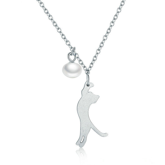 Collar de Plata Minimalista para Mujer con Detalle Animal