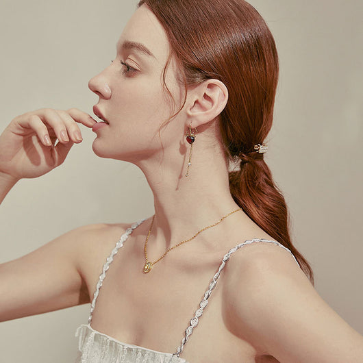 Aretes de Cuerno de Alce Plateados para Navidad - Image 2