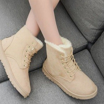 Botas de Invierno para Mujer con Tacón y Plantilla Térmica Acolchada