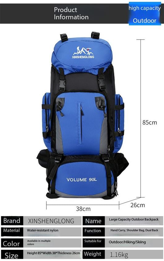 Mochila de Viaje 90L Impermeable para Senderismo y Trabajo - Image 7