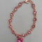 Crystal peach heart sparkling diamond all-match bracelet Rose Dorado Rosado