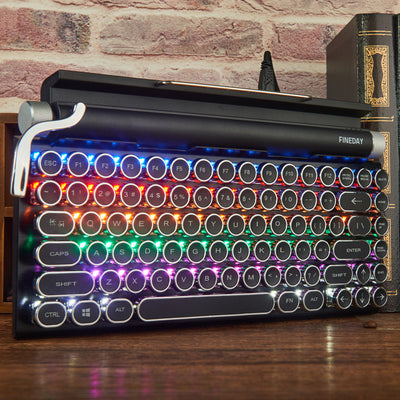 Teclado Mecánico Retro Dot Estilo Máquina de Escribir - Image 10
