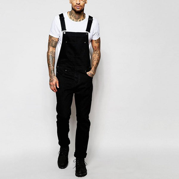 Pantalones Vaqueros con Tirantes para Hombre - Estilo Moderno y Versátil