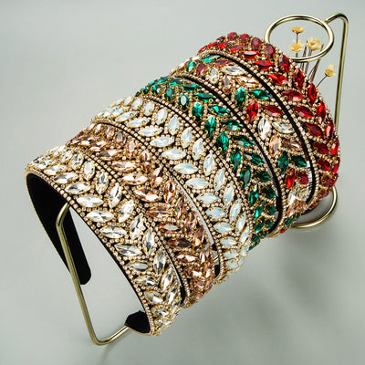 Diadema de Cristal con Diamantes Incrustados y Cadena de Garra para Mujer - Image 8
