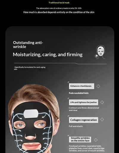 Mascarilla Reafirmante Antiedad con Tecnología Black - Lifting Facial Intenso - Image 10