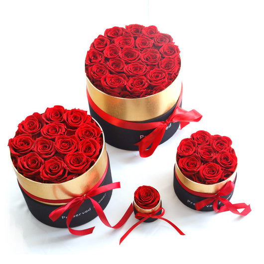 Caja de Regalo Navideña con Rosas Preservadas Hug Bucket - Image 33