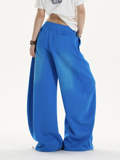 Pantalones Jogger Holgados con Letras Desgastadas y Cordón Ajustable - Image 12