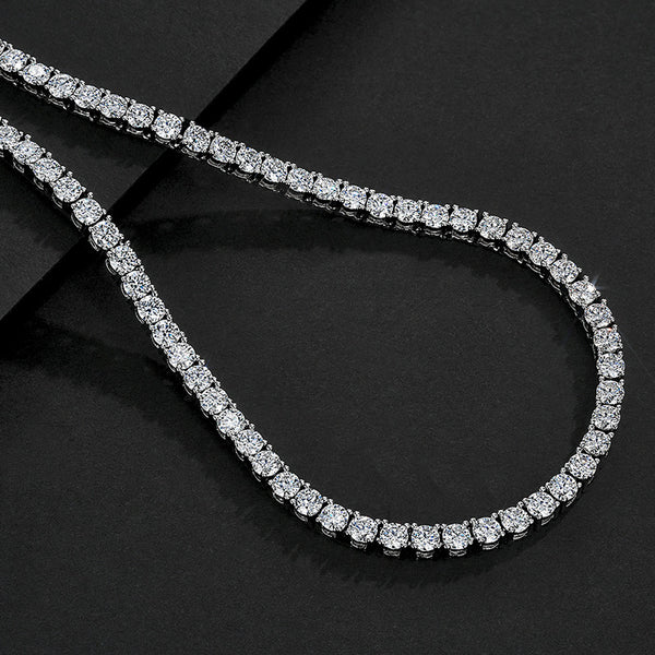 Collar Unisex Street Style con Cristales Brillantes