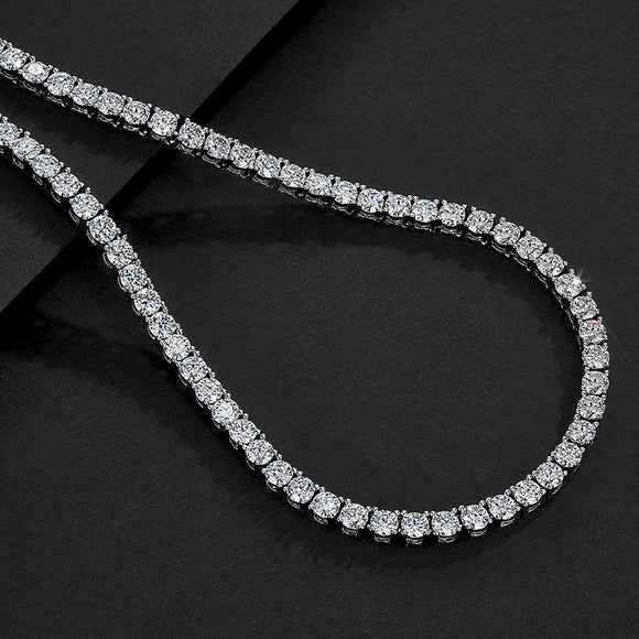 Collar Unisex Street Style con Cristales Brillantes