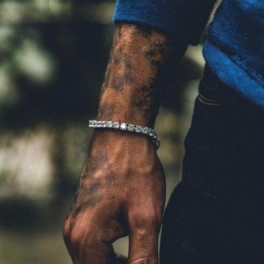 Pulsera Hip Hop Diamante Iced Out Cadena Tenis Zirconia Brillante - Image 2