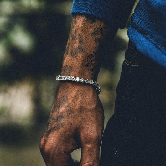 Pulsera Hip Hop Diamante Iced Out Cadena Tenis Zirconia Brillante - Image 2