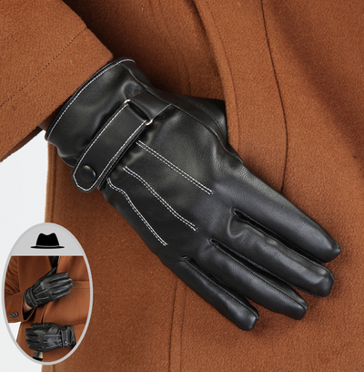Guantes de Cuero PU Térmicos Premium para Deportes de Invierno con Pantalla Táctil - Image 3