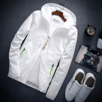 Chaqueta Ligera con Capucha para Hombre - Estilo Casual Versátil - Image 13