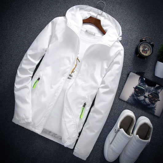 Chaqueta Ligera con Capucha para Hombre - Estilo Casual Versátil - Image 13