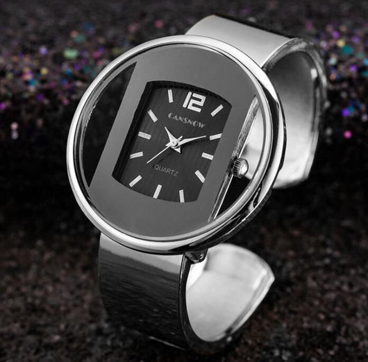 Reloj de Lujo para Mujer - Pulsera Elegante Dorado y Plateado - Image 9