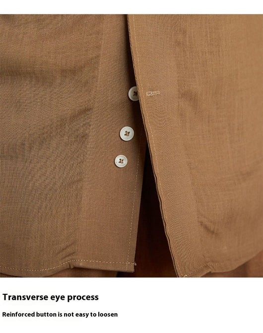 Camisa Británica de Cuello Clásico Manga Larga para Hombre - Image 17