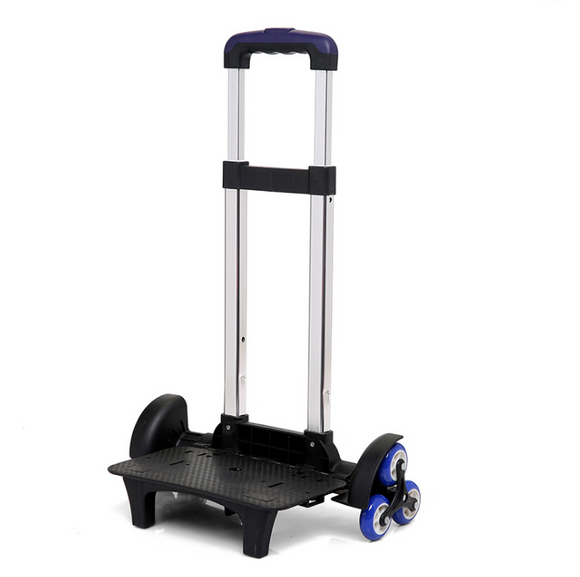Carrito Trolley Infantil con Barra Extensible - Mochila Escolar 6 Ruedas