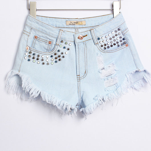 Shorts Denim Cintura Alta - Image 10