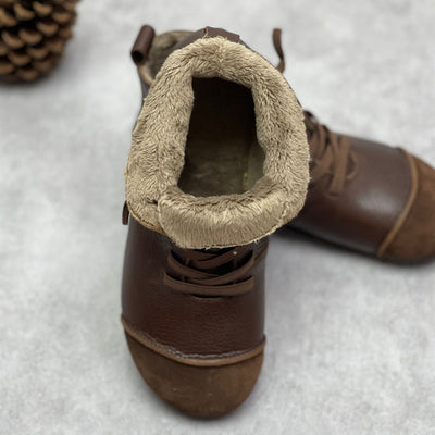 Botas Martin de Cuero Vintage con Forro Cálido y Suela Suave - Image 20