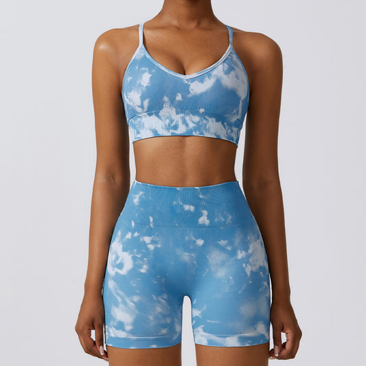 Traje de Yoga Estampado Camuflaje sin Costuras