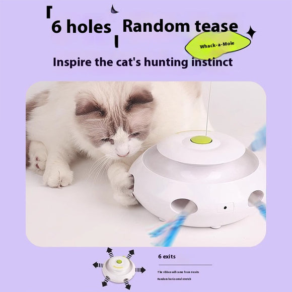 Juguete Interactivo Automático para Gatos - Entretenimiento Inteligente