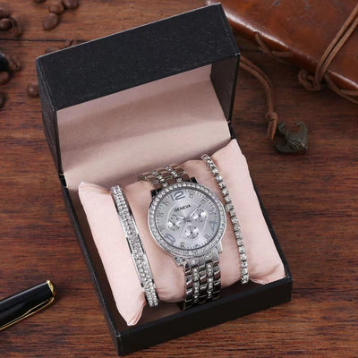 Reloj Pulsera Intercambiable Unisex de Tres Piezas - Image 5