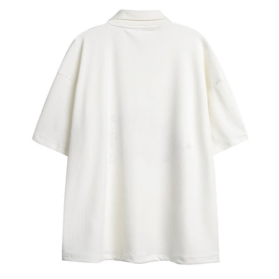 Polo Manga Corta con Bordado de Conejo para Hombre - Image 2
