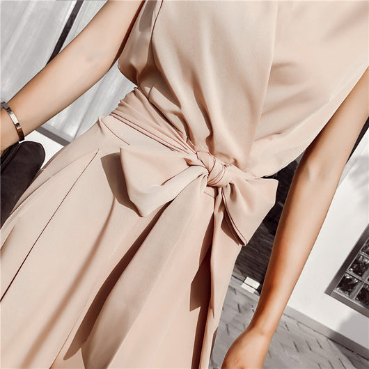 Jumpsuit Elegante con Escote en V y Moño - Image 12