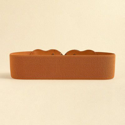 Cinturón Elástico Ancho para Mujer con Hebilla Metálica Circular - Image 13