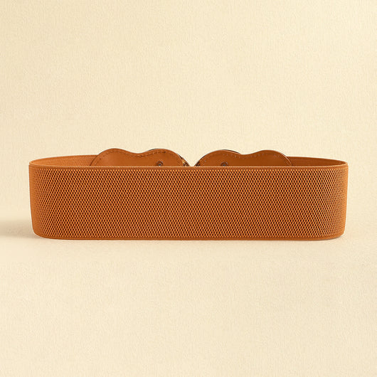 Cinturón Elástico Ancho para Mujer con Hebilla Metálica Circular - Image 13