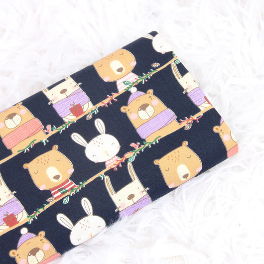 Tela de Algodón Estampada con Animales Lindos - Artesanal para DIY - Image 10