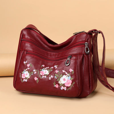 Bolso de Cuero Suave con Bordados para Mujeres Maduras - Image 15