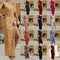 Vestido Elegante con Lentejuelas en Hombro y Abertura Frontal